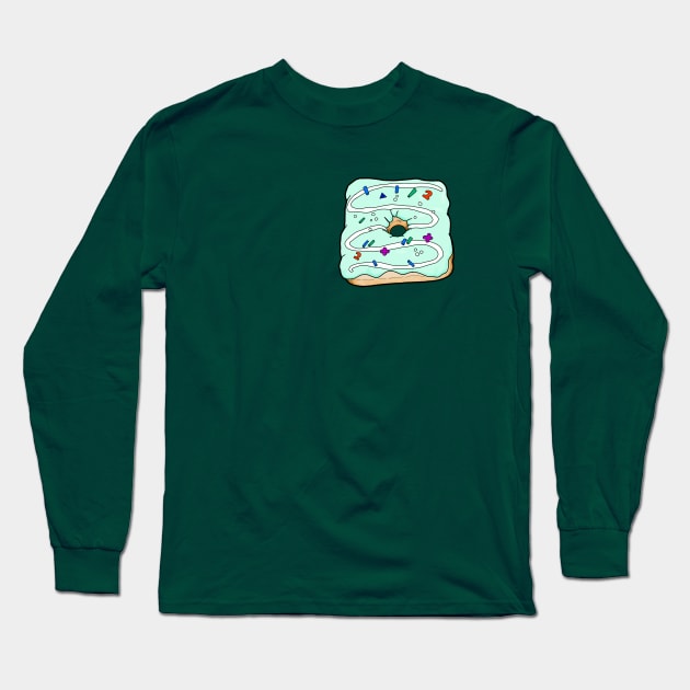 Square Donut (GRN) Long Sleeve T-Shirt by Green_T